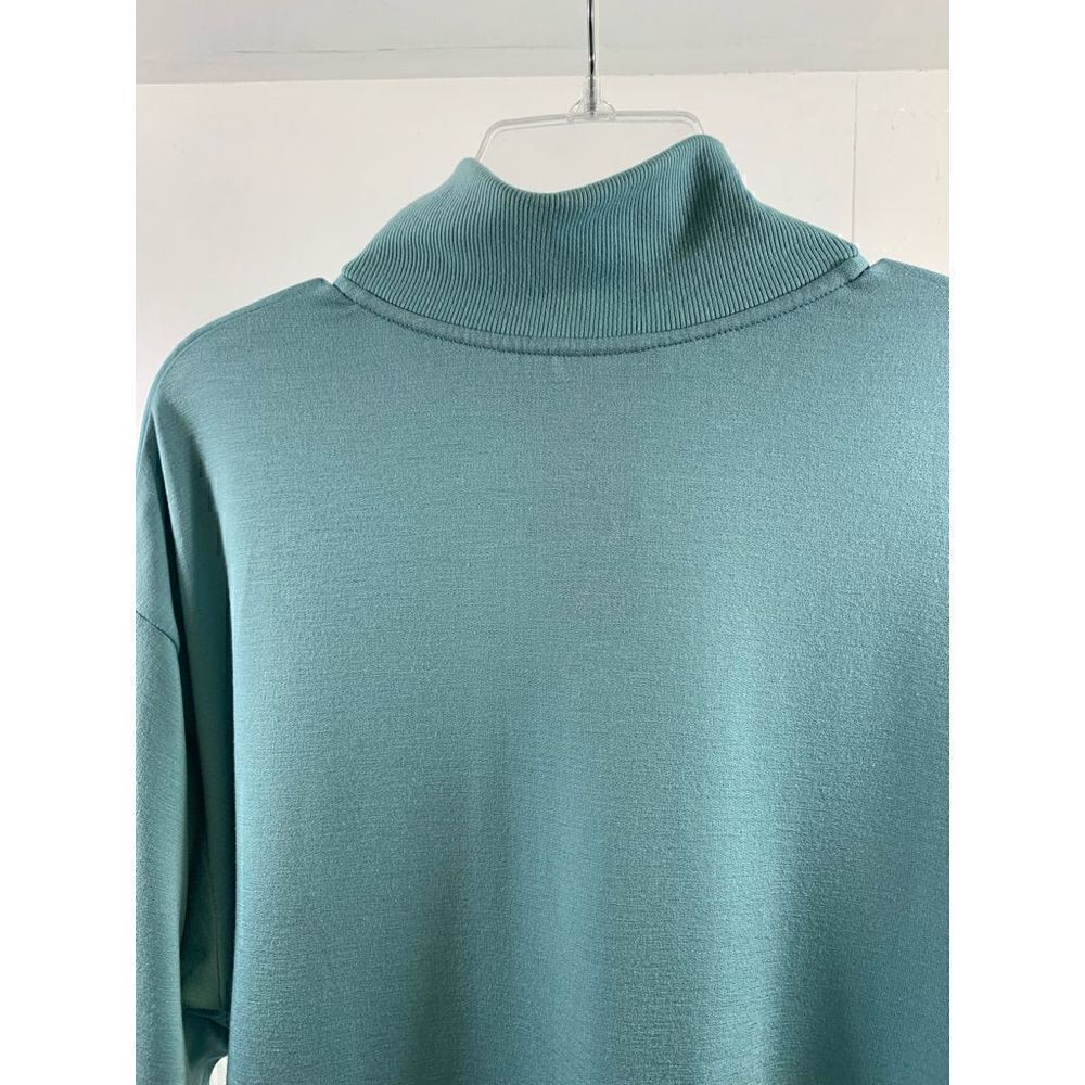 Three Dots Nile Blue 1/4 Zip Top Size L - Picture 5 of 13